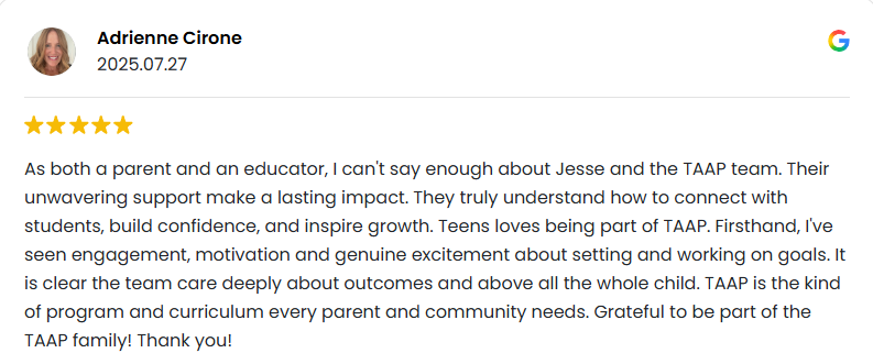 Google review: Adrienne Cirone